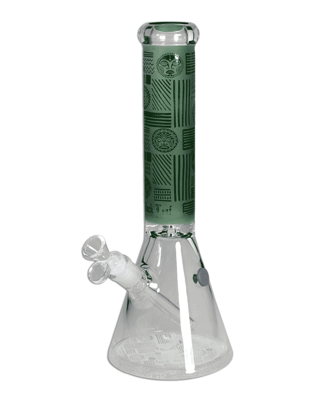 Black Leaf Ice Beakerbong verschiedene Farben - Normschliff NS 19/14 (18,8mm/14,5mm) (Türkis)