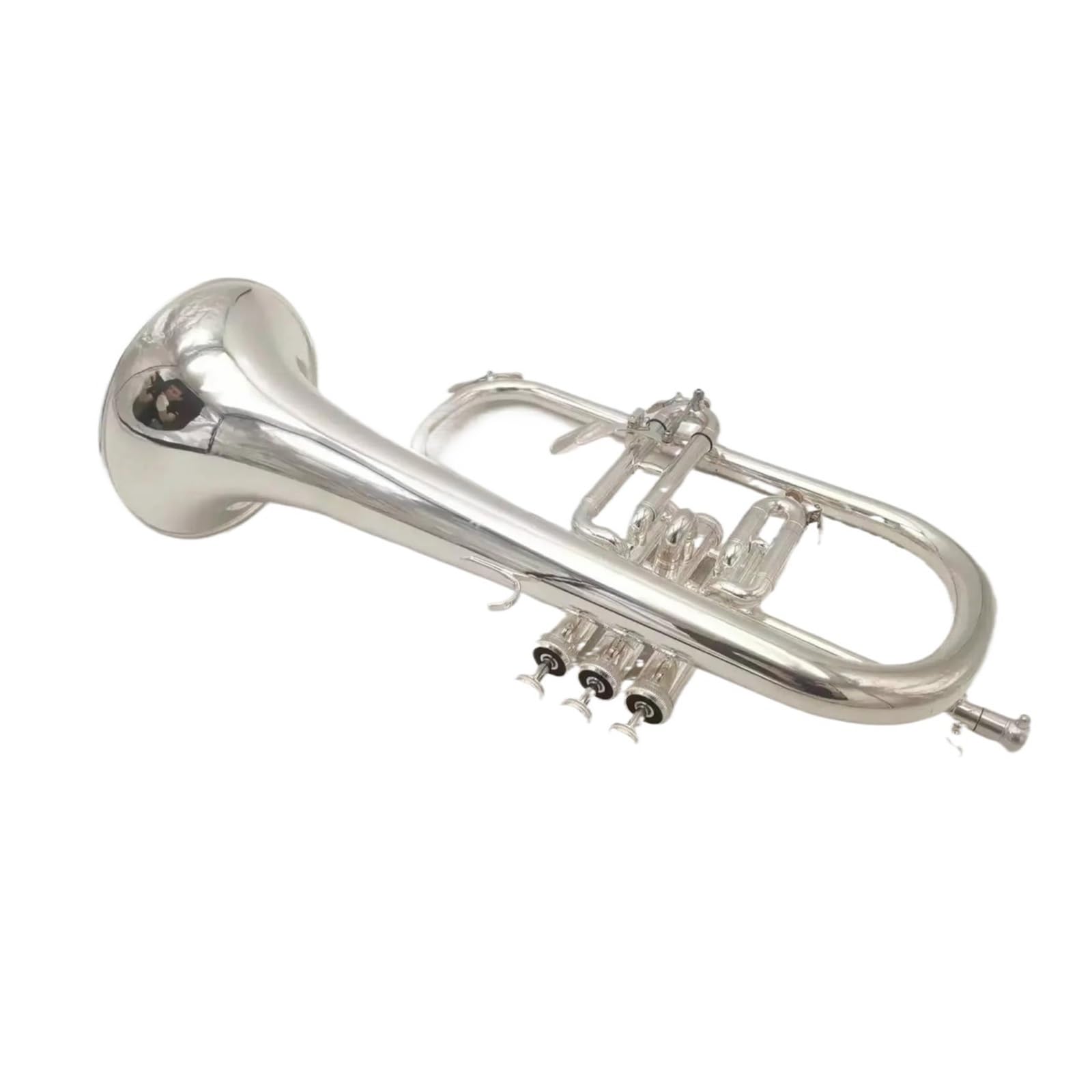 Trompete Flügelhorn Splitterbedecktes B-Dur Professionelle Trompetenmusikinstrumente Aus Messing Trompetenhorn