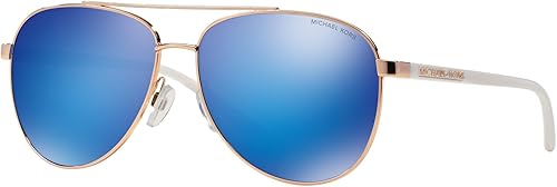 Miniatura 2 de Michael Kors MK5007 104525 - Lentes de sol Hvar Pilot de oro rosa y blanco categoría de lentes de sol 2323in Rose gold 59-14-135
