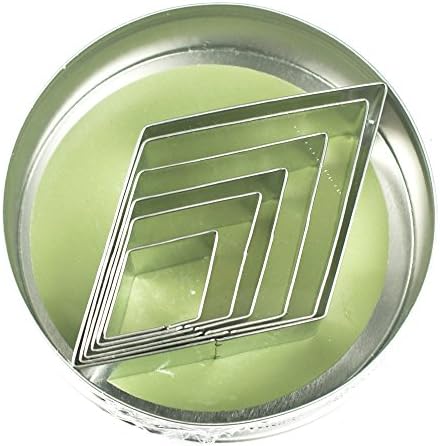 Fox Run 3612 Run Diamond Cookie cutters, 4 x 4 x 0.25 inches, Metallic