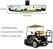 10L0L Panoramic Convex Golf Cart Mirror for Yamaha, EZGO, Club Car, Golf Cart Rear View Mirror