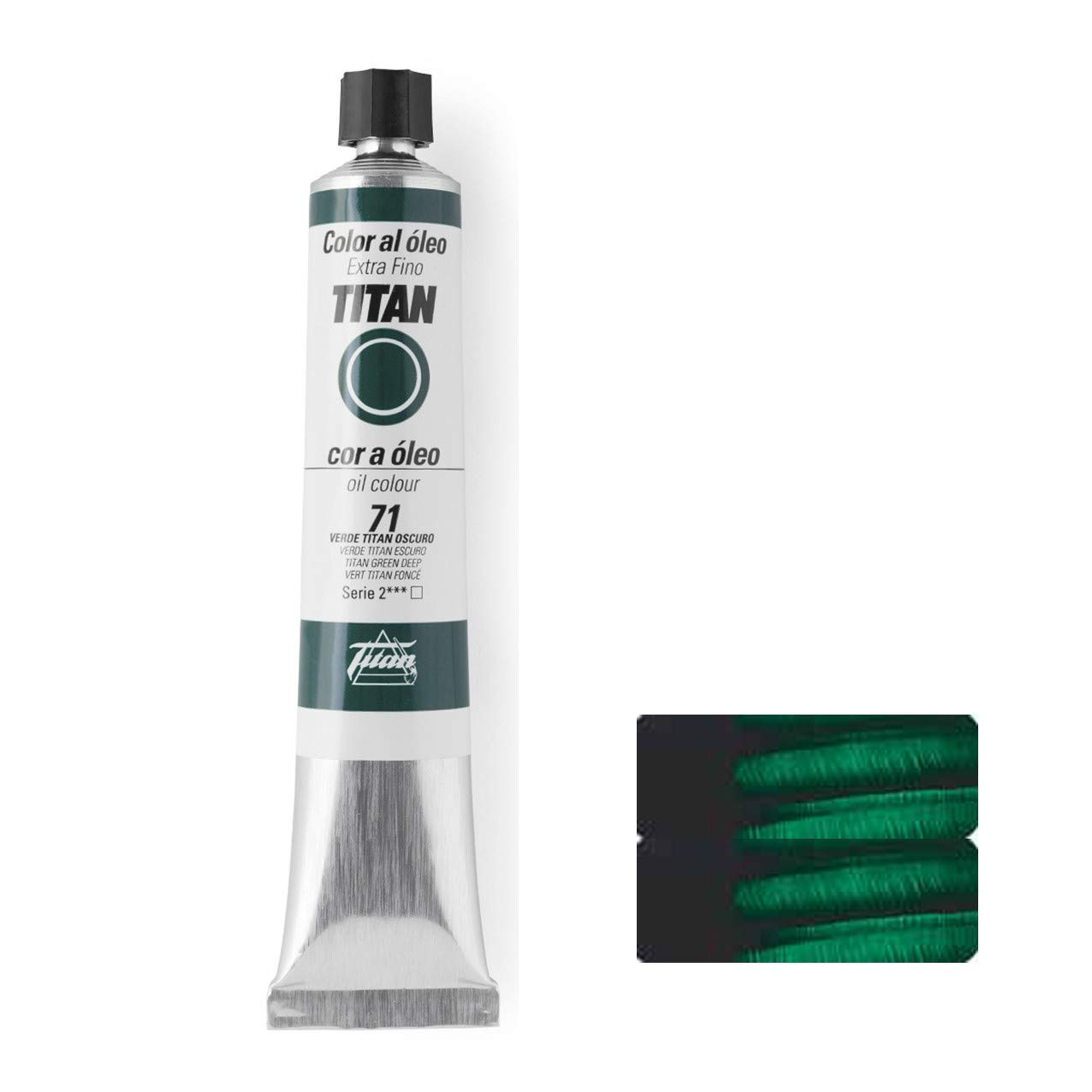 ÓLEO VERDE OSCURO TITAN Extrafino 10 - 60ml. Nº 71