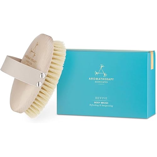 Aromatherapy Associates Revive Body Brush, Natural Dry Brush for Exfoliating Skin, Boost Circulation & Lymphatic Drainage, Anti-Cellulite Body Scrub Brush, 1 Count