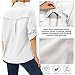 Toumett Women's UPF 50 Long Sleeve UV Sun Protection Safari Shirts Outdoor Quick Dry Fishing Hiking Travel Shirts(White01,M,5071)