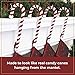 Haute Decor Candy Cane Stocking Holder (Large Classic 4-Pack) - Lightweight Christmas Stocking Hanger for Various Mantel Styles - Holds 10 Pounds