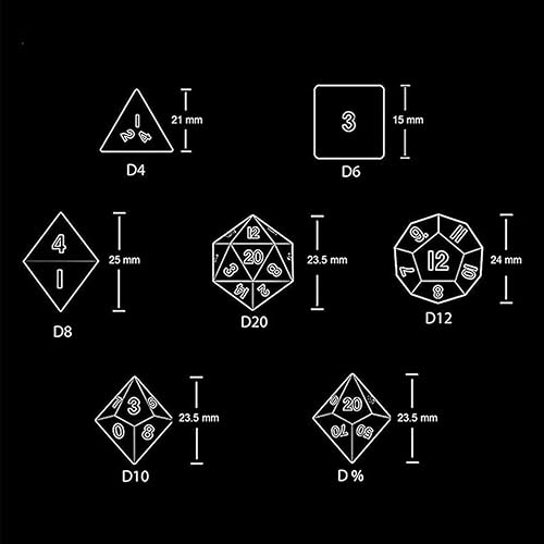 Miniatura 2 de Dados poliédricos DND de piedras preciosas de jade auspicioso natural, dados de juego de rol para juegos de mesa TRPG juegos de mazmorras y dragones