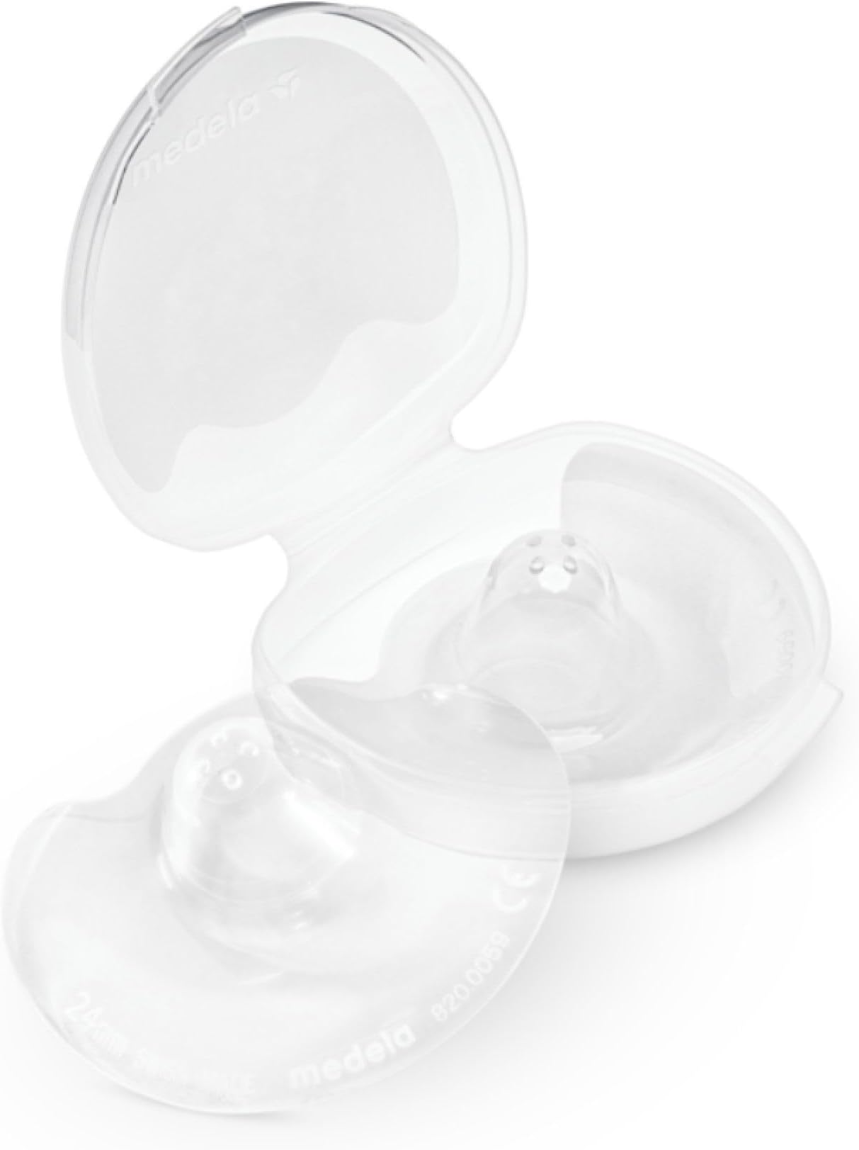 Contact Nipple Shields - BPA free, made from ultra-thin soft silicone, includes 2 shields and case (Medium)