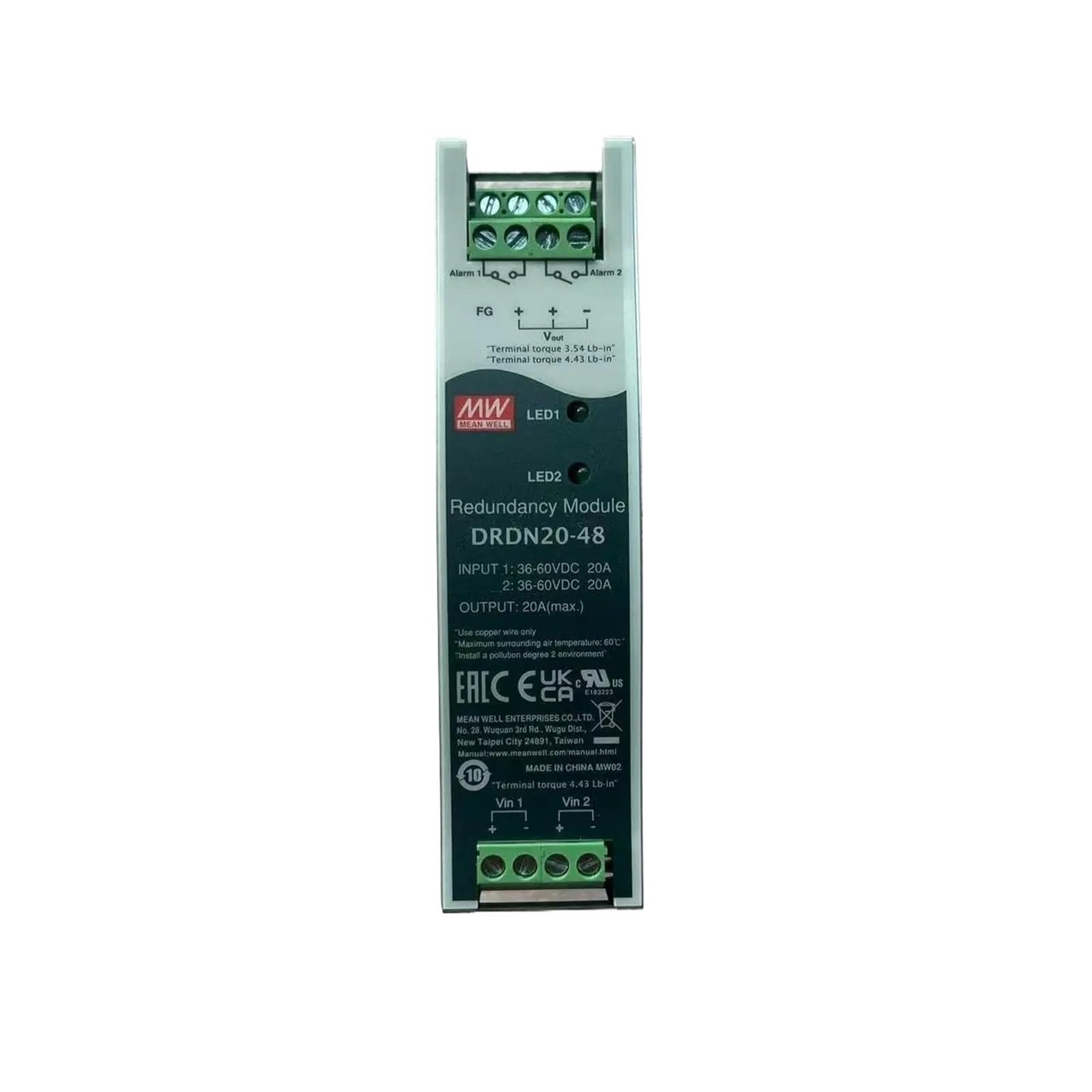 NICGQMQR DRDN20 DRDN20-48 48V 20A Rail Type redundant Module