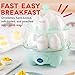 Dash Deluxe Rapid Egg Cooker: Electric, 12 Capacity for Hard Boiled, Poached, Scrambled, Omelets, Steamed Vegetables, Seafood, Dumplings & More, with Auto Shut Off Feature, Aqua