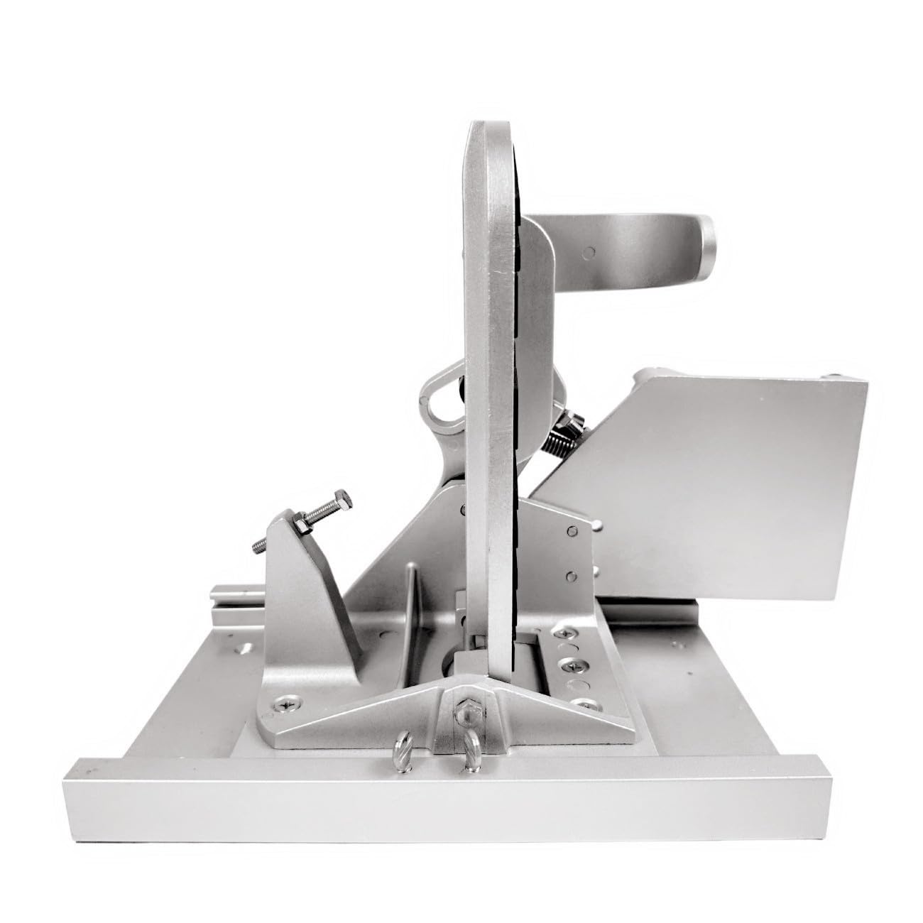 Pedal de acelerador de motor fueraborda plateado, control mecánico lateral, ajuste vertical, acelerador de pie caliente para barcos, yates, buques marinos