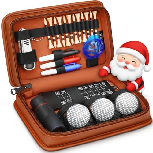 YOREPEK Golf Kit with Leather Case