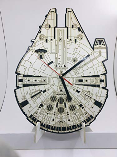 Millennium Falcon Star Wars Wall Hanging Clock, 14 x 12 inch...