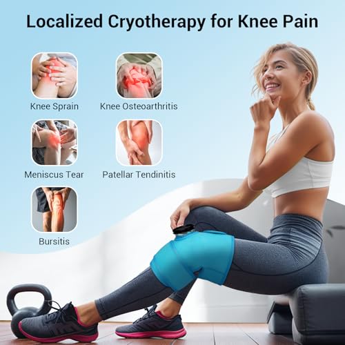 Image of Comfytemp Knee Ice Pack Wrap, Wearable Ice Bags for Injuries Reusable | FSA Eligible HSA, for Knee Replacement Surgery, Meniscus Tear, 1H Long Lasting, Hot & Cold Therapy for Arthritis, Recovery
