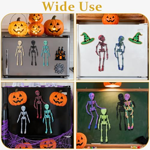 Set de 15 imanes esqueleto articulados para nevera miniatura 5