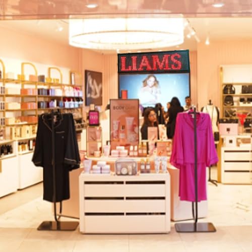 Image of LED Scrolling Message Display Board - Programmable Red Color Digital Sign 27 x 8 Inch for Indoor /Outdoor Use