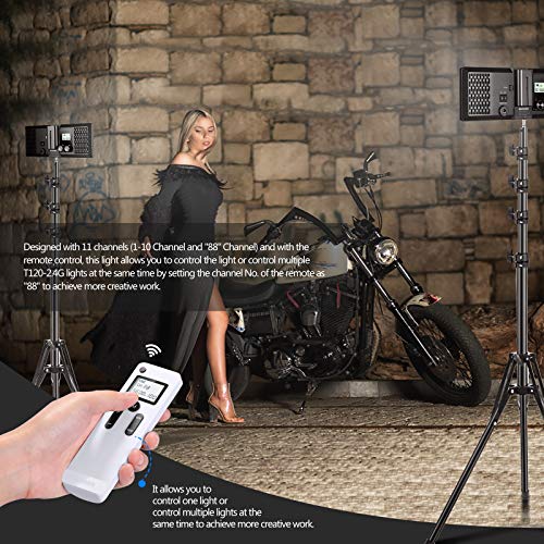 NEEWER 2er Pack 2.4G T120 LED Videoleuchte Set, dimmbare zweifarbige 3200-5600K Flächenleuchte mit umkehrbarem 150cm… – Bild 6