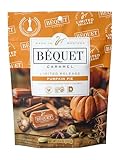 Béquet Pumpkin Pie Caramel - New Limited Release Gourmet Caramel Candy - Individually Wrapped - Made in Montana - Kosher (Star D) and Gluten Free - 3.6 oz Single Pouch