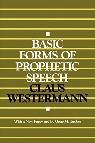 Basic Forms of Prophetic Speech