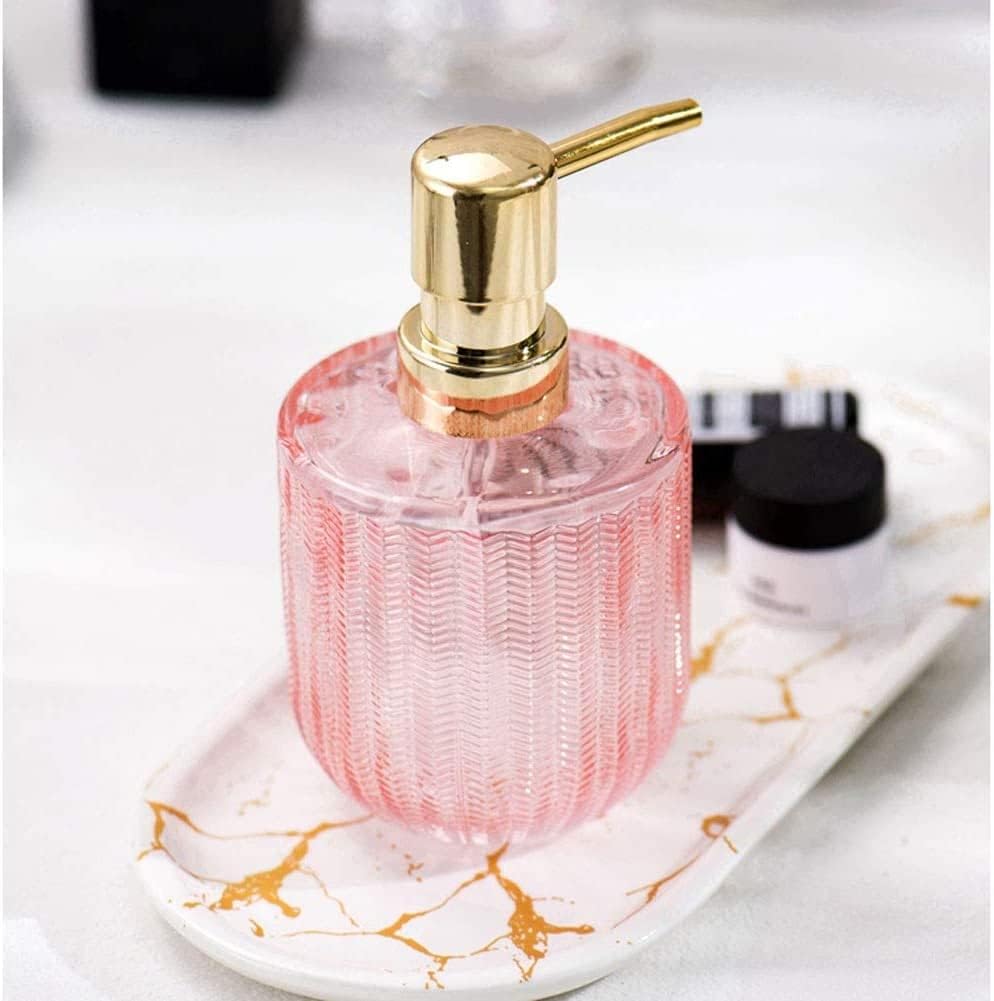 Fashion soap Dispenser Lotion Dispenser Bottle Soap Dispenser Pump Bottle Lotion Bottles Glass Suitable Bathroom Restaurant Kitchen Fashion