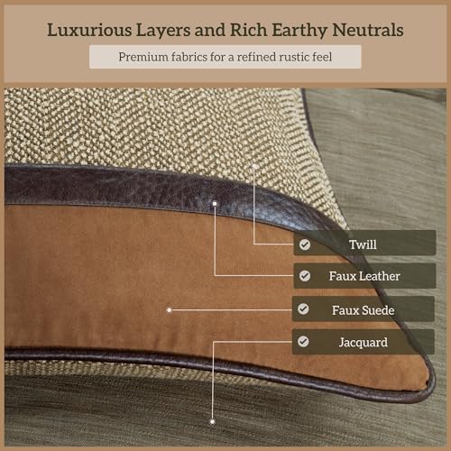 Image of Paseo Road Highland Lodge 5 Piece, Rustic Bedding Queen Comforter Set