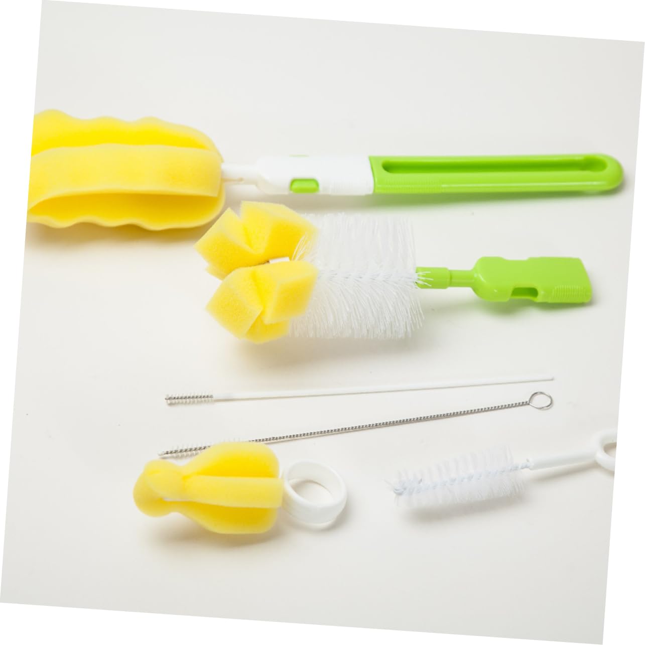 BESTonZON 18stücke Teiliges Flaschenreinigungsset Für Babynahrung Pflege Und Reinigungsbürsten Für Milchflaschen Grün Leicht Und Langlebig Für Einfache Reinigung Von Trinkflaschen