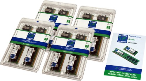 Kit di Memoria RAM DDR2 800 MHz PC2-6400 240-pin ECC Completamente Buffed (FBDIMM) da 16 GB (4 x 4 GB), Compatibile con Mac PRO (Inizio 2008)