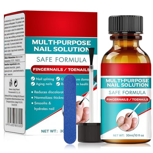 30ml Reparador de Uñas Solución, Tratamiento para Uñas Dañadas y Frágiles, Repara, Protege y Regenera, Restaura el Aspecto Natural de las Uñas