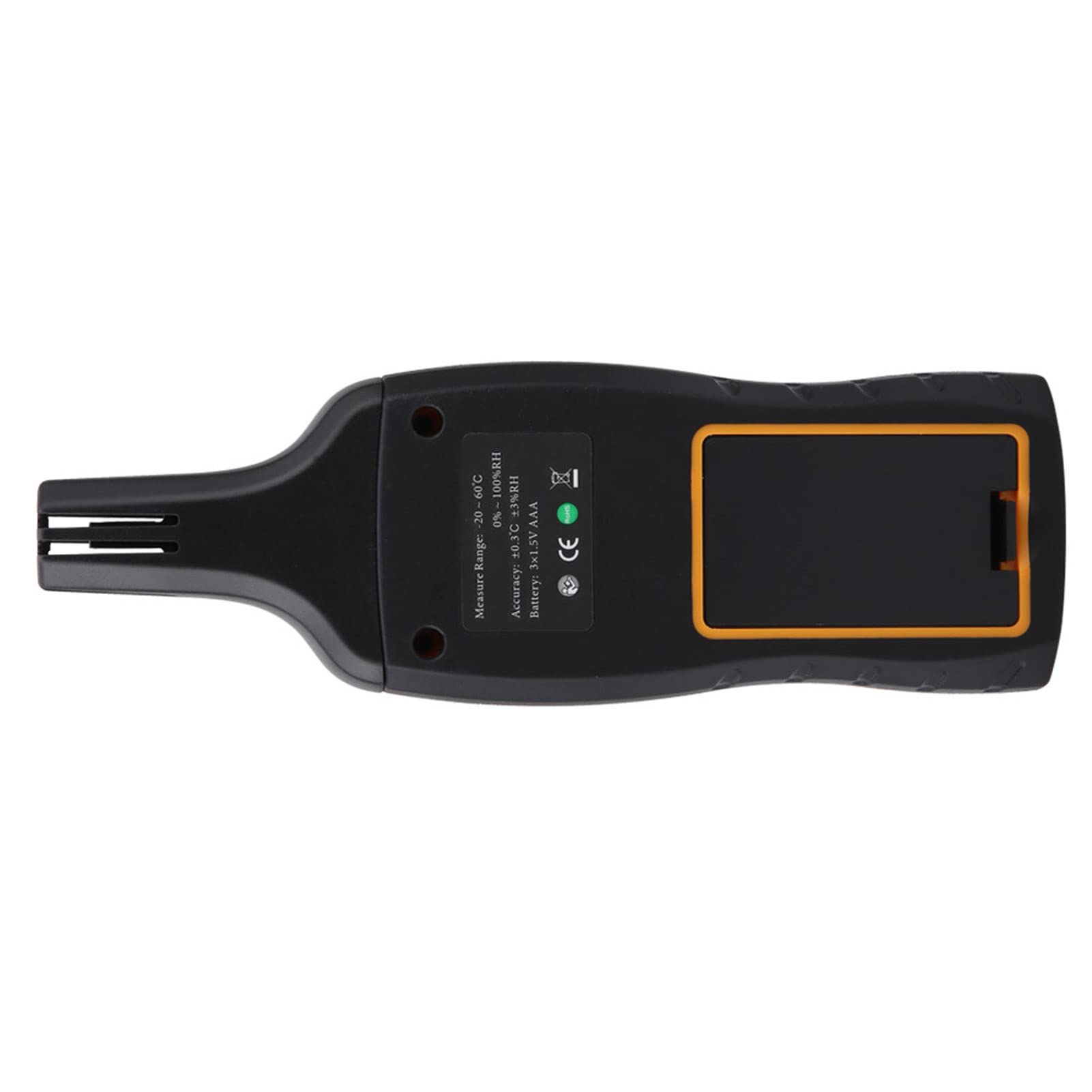 Fabater SW-572 Termometr Cyfrowy Higrometr Ręczny Monitor Temperatury i Wilgotności LCD z Alarmem, Duży Podświetlany Ekran, Szybka Reakcja 0,5 S, pamięć 100 Danych do Użytku Domowego w Przemyśle