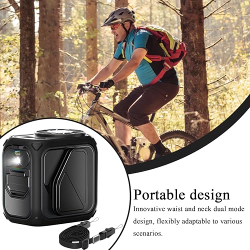 Ventilateur portable de taille anti-transpiration 12h d'autonomie pour camping et cou