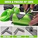 AGLOO Pipe Insulation Cutting Guide - Foam & Rubber Pipe Cutter Tool for Insulated Foam Pipe Lagging Installation - 3 Sizes for Home Industrial Use (Green, 28/22/15mm)