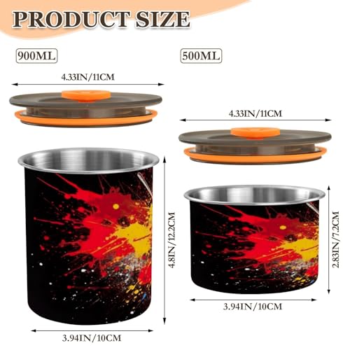 Envase para café hermético de acero inoxidable 500 ml miniatura 2