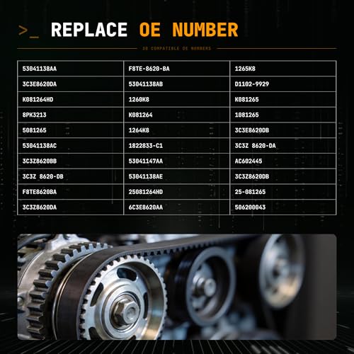 Image of 8PK3213 Serpentine Drive Belt with Dodge Ram, Sterling Truck