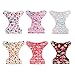 ALVABABY 6 Pack Cloth Diaper with 12 Inserts One Size Adjustable Washable Reusable Diaper Cover for Baby Girls and Boys