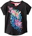 PUMA Little Girls' Geo Cat Cuffed Tee