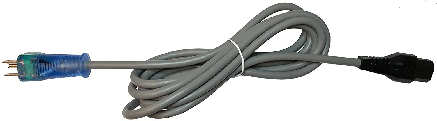 CL60108-LOCK 10FT Self Locking IEC-Lock Hospital Grade Power Cord 5-15P to IEC-Lock C13