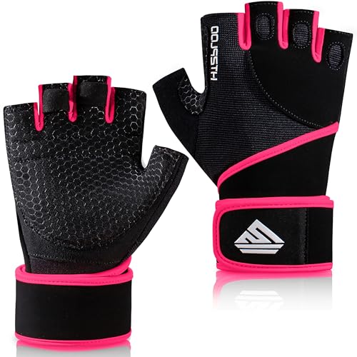 Image of Workout Gloves Gym Gloves Weight Lifting Gloves for Men Women with Full Palm Pad,Strong Wrist Wraps Support,Enhanced Grip,for Fitness,Training,Weightlifting,Exercise