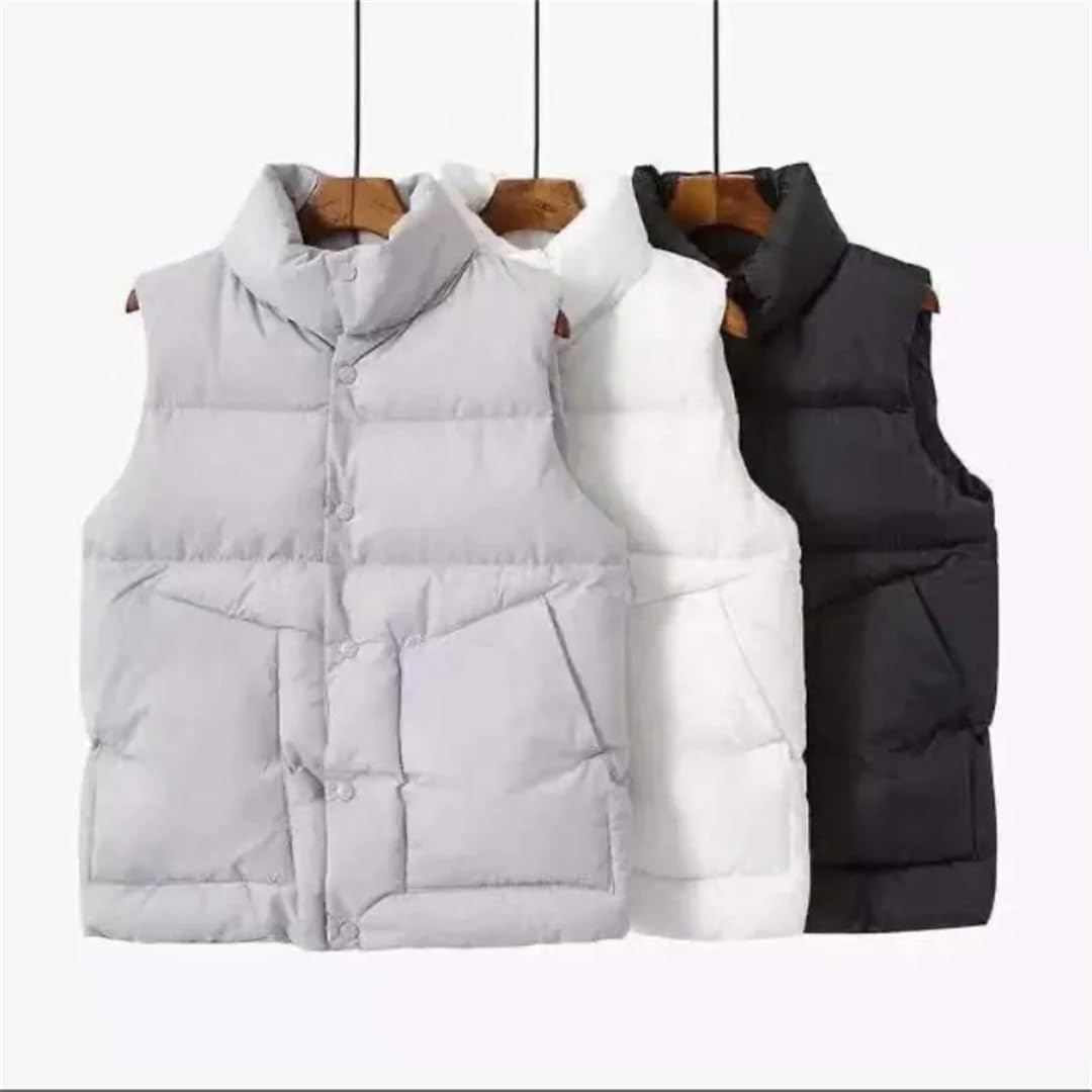 Automne Hiver Femmes Gilet Court Manteau Coton Décontracté Chaud Mince