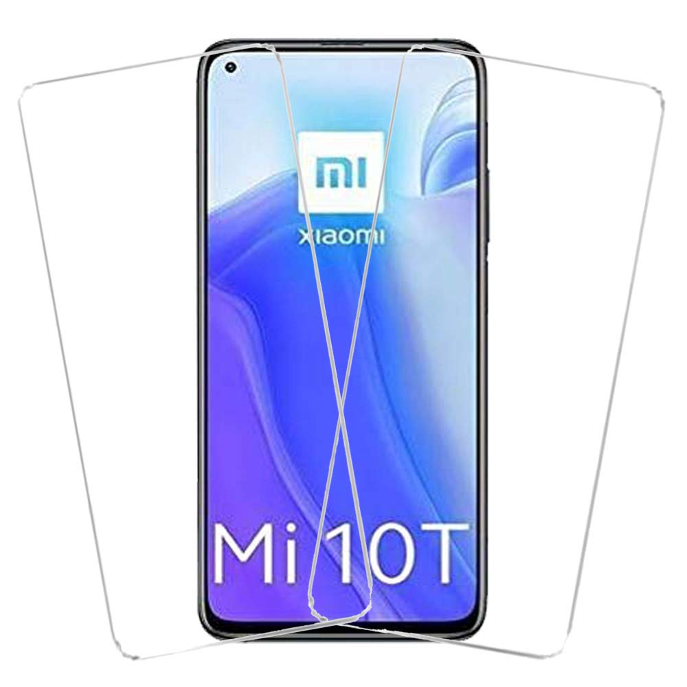 KARTRAY Pack of 2 Anti-Shatter Tempered Glass for Mi 10T/10T Pro (Transparent) Full Screen Coverage(Except edges)