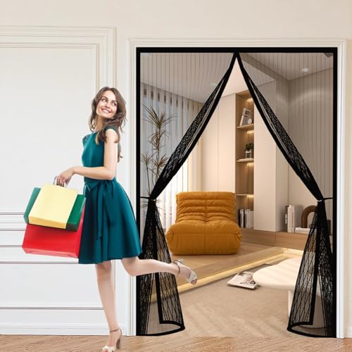 Moustiquaire magnétique pour porte de balcon et cave sans perçage - 2