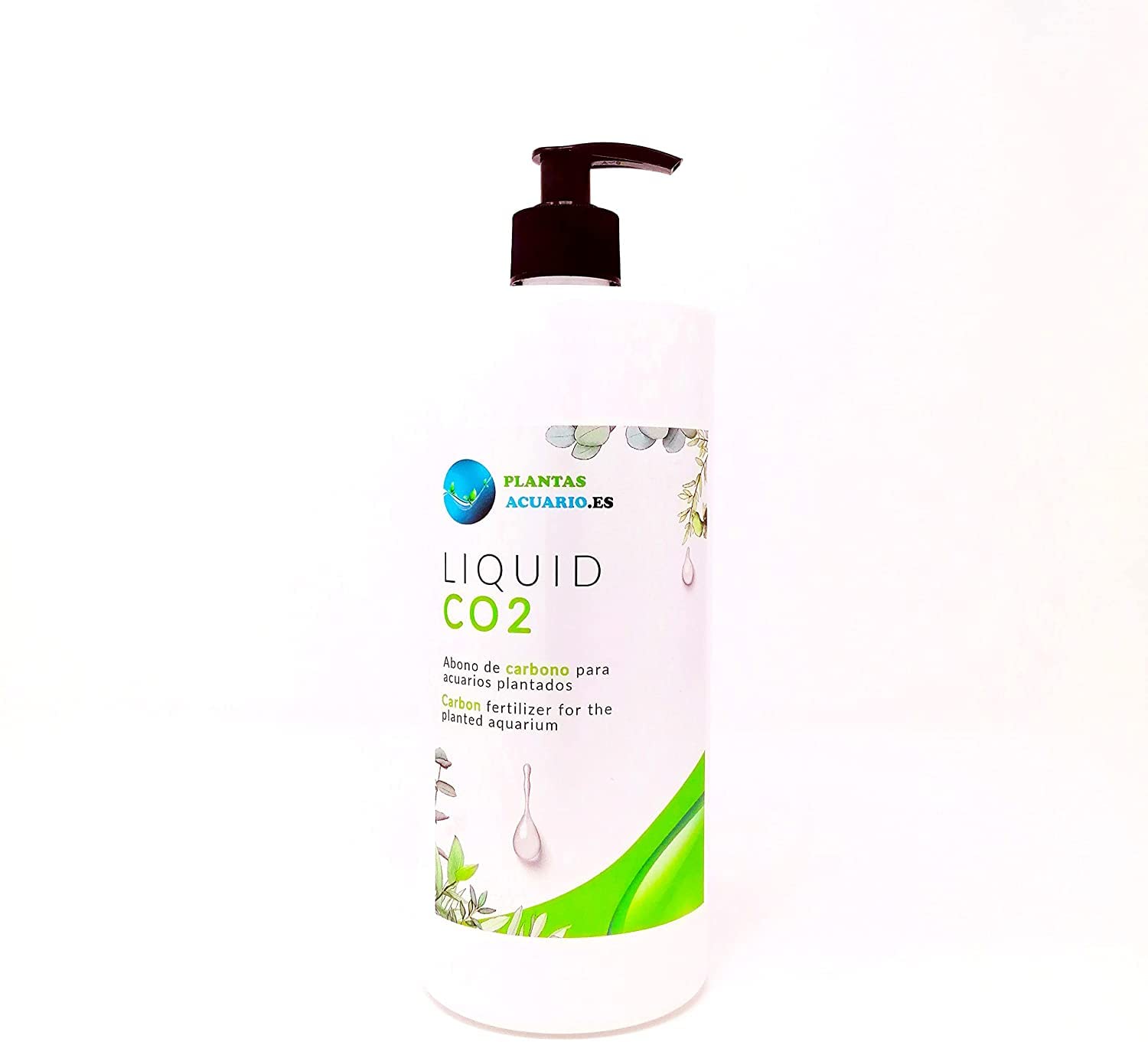 PlantasAcuario CO2 Abono Líquido para acuarios plantados 1000ml, Transparente