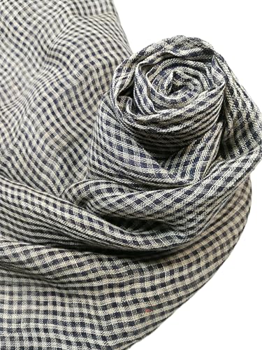 Image of Shanlin Unisex Natural Color 100% Linen Scarves for Men and Women
