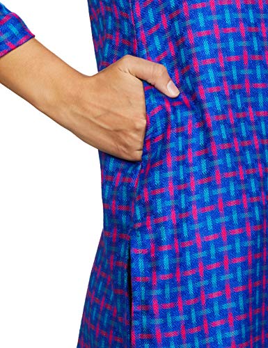 Image of Indigo by Clarks Women's Acrylic Straight Winter Kurta (WK-104 Blue Medium)