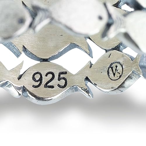 Generisch 925 GEGEN DEN STROM Ring Echtsilber (M/L)