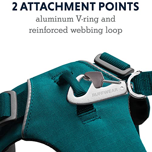 Ruffwear, Front Range Dog Harness, Reflective And Padded Harness For Training And Everyday, Tumalo Teal, Large/X-Large #TOP3