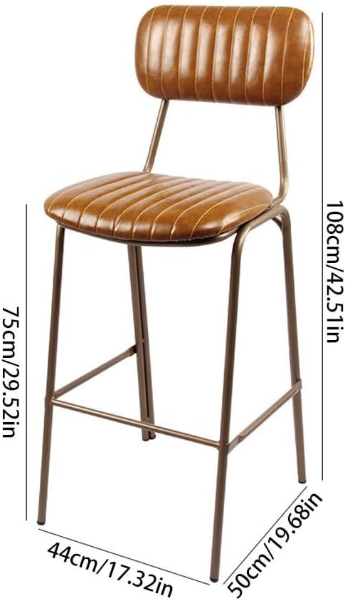 ダイニングチェア インダストリアルスタイルのアイアン製バースツール