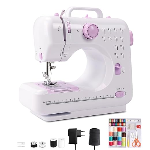 Máquina de Costura Mini Portátil com 12 Padrões