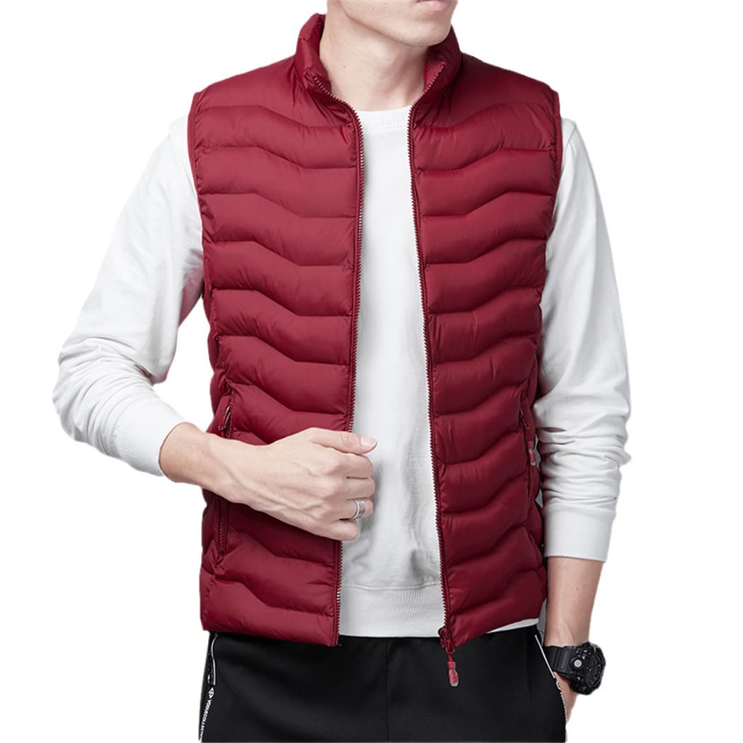 Chaleco de algodón delgado estilo coreano juvenil diseño Campshoulder rosso XXXL 7