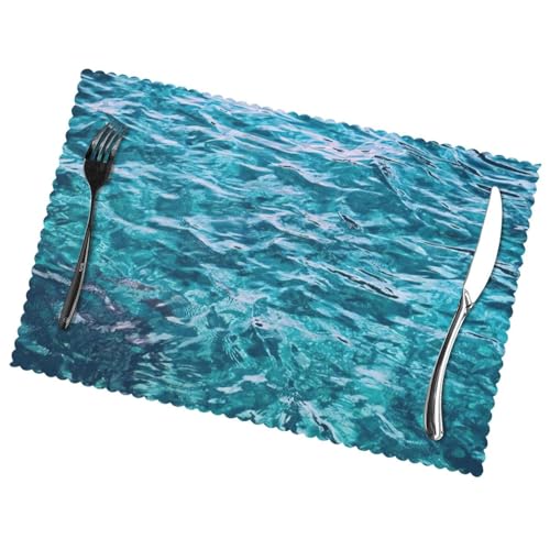 Sets de table mer en polyester pour protéger des taches et plats chauds