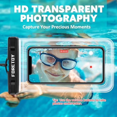 FORETOY Bolsa Impermeable y Funda Impermeable Móvil, Bolsa Estanca Universal IP68 para Deportes Acuatica, Playa, Natación, Canotaje, Kayak, Surf etc - imagen 3