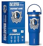 Hydrapeak x NBA Officially Licensed Dallas Mavericks 32oz Nomad Stainless Steel Tumbler with Handle and Straw Lid, Leakproof Water Bottle in Limited Edition Collector's Gift Box